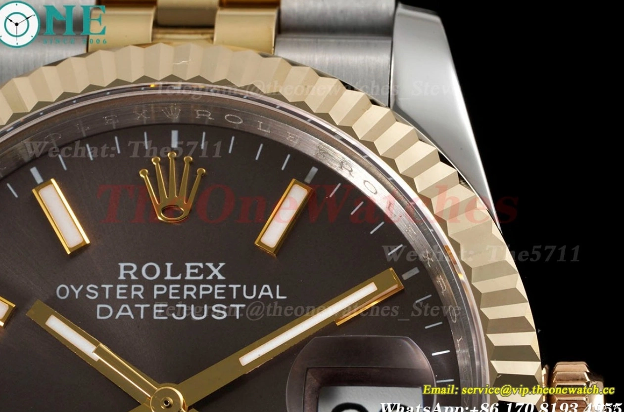 Stk Wrapped SS GMF Jub 904L Datejust A2836 Brown 126233 36MM YG 0120